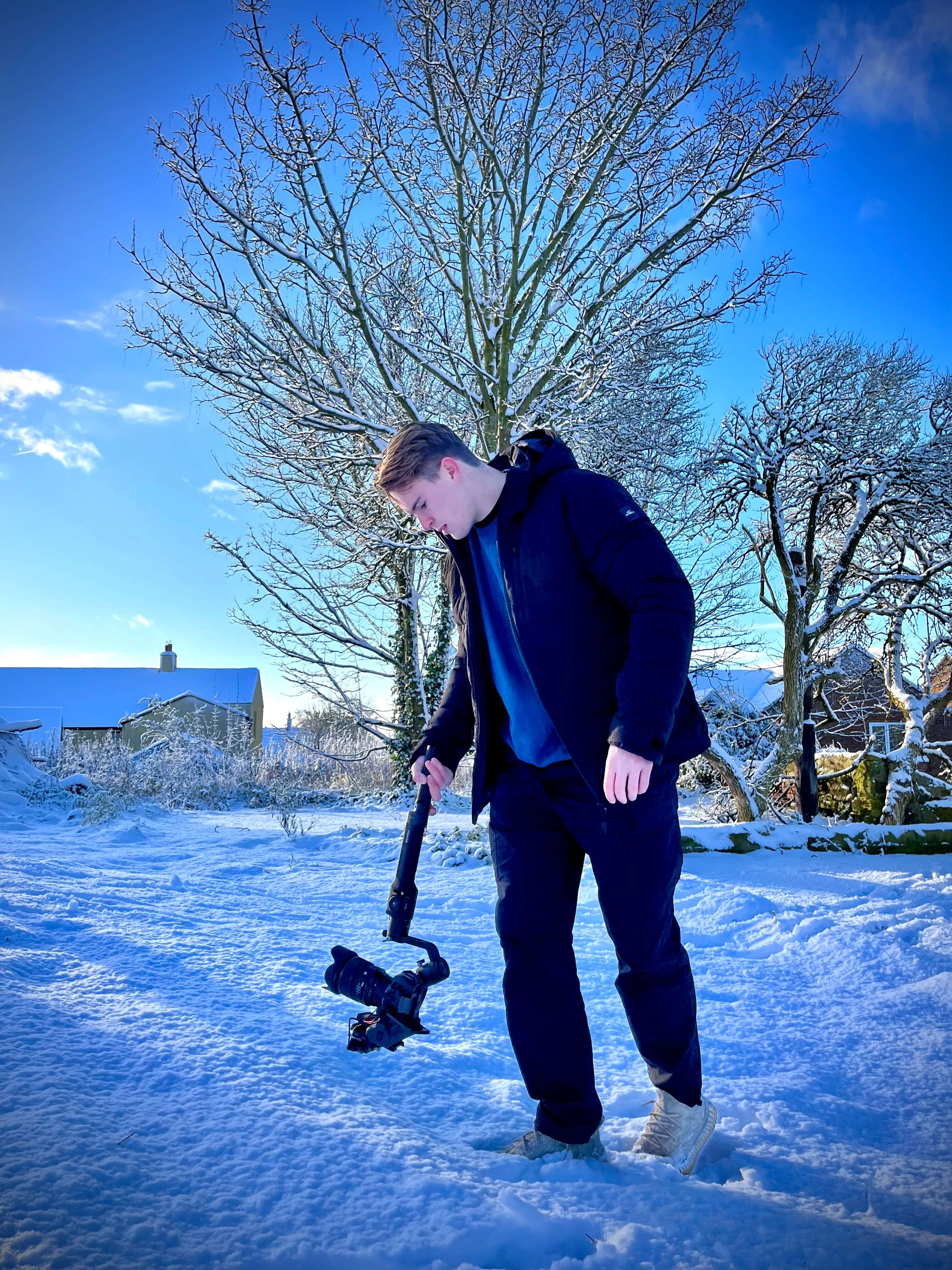 Ronin in de sneeuw